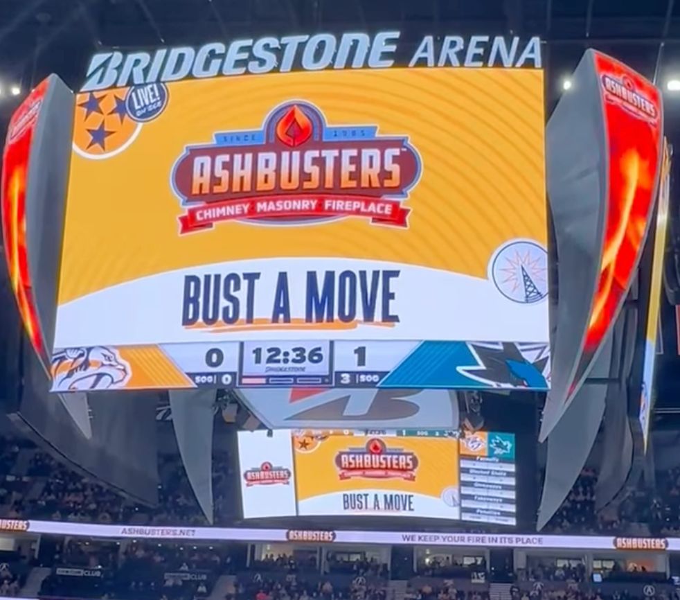Ashbusters Chimney Service Bust A Move During Nashville Predators